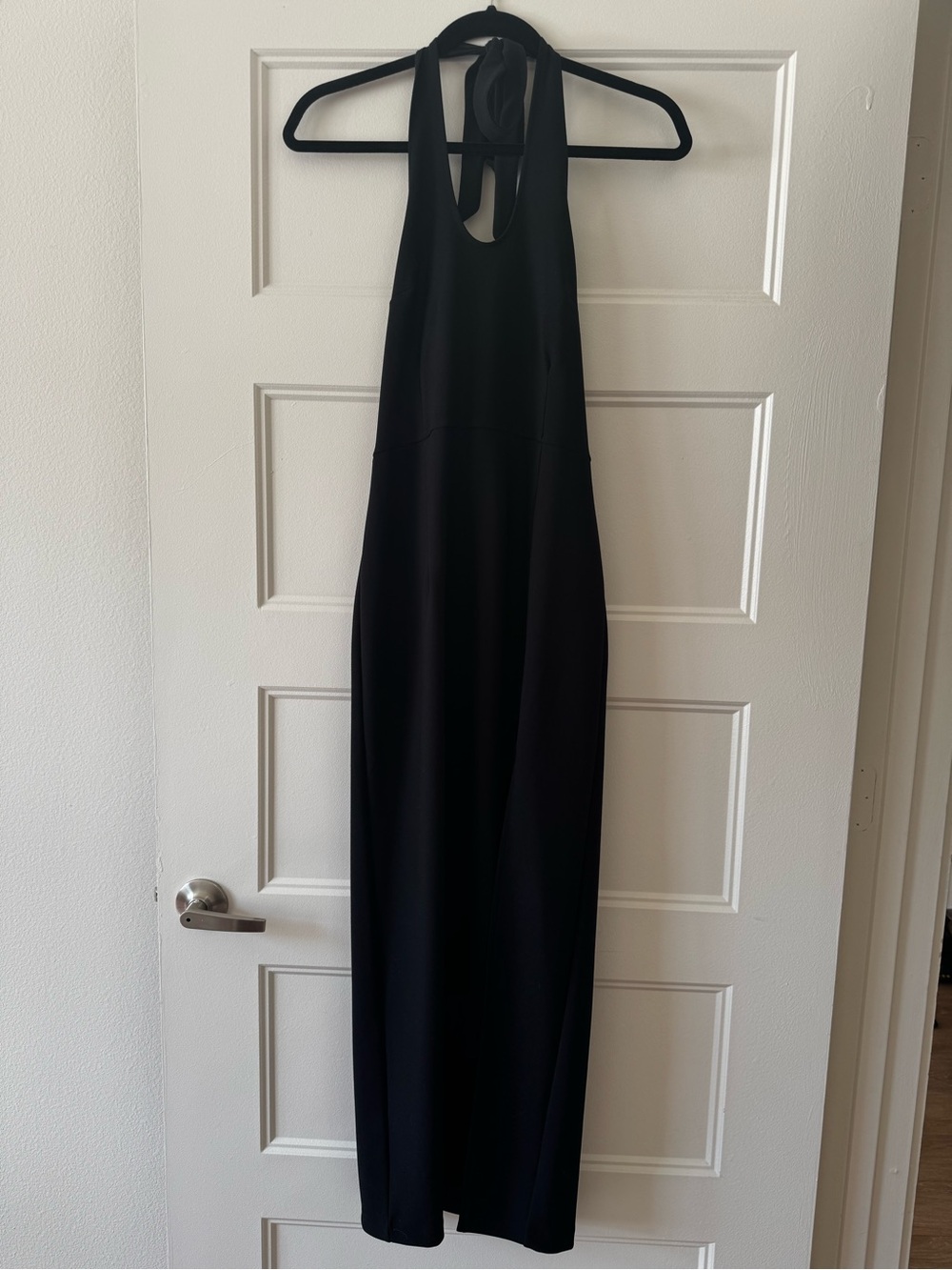 Abercrombie Black Halter Maxi Dress